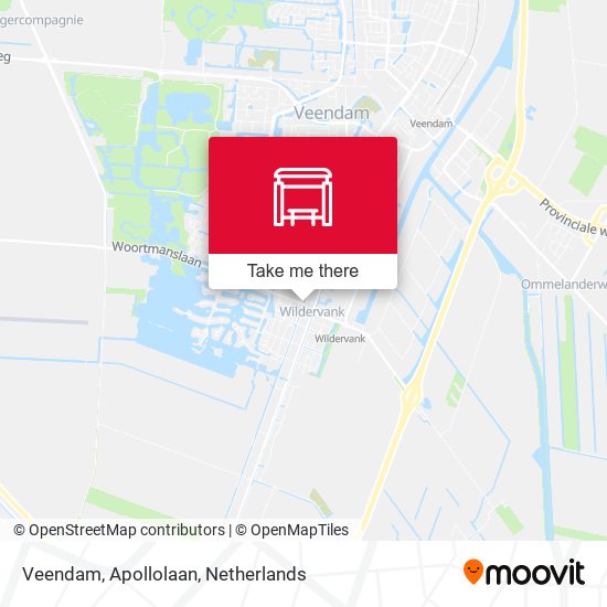 Veendam, Apollolaan map