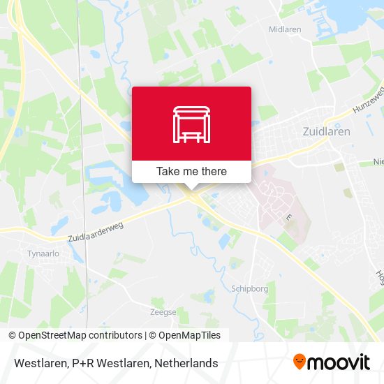 Westlaren, P+R Westlaren map