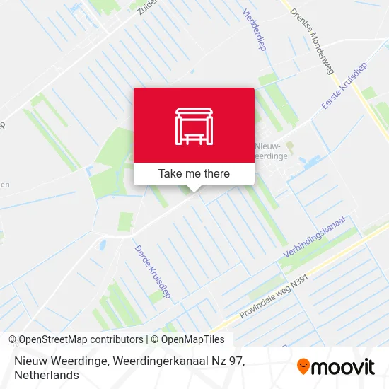 Nieuw Weerdinge, Weerdingerkanaal Nz 97 map