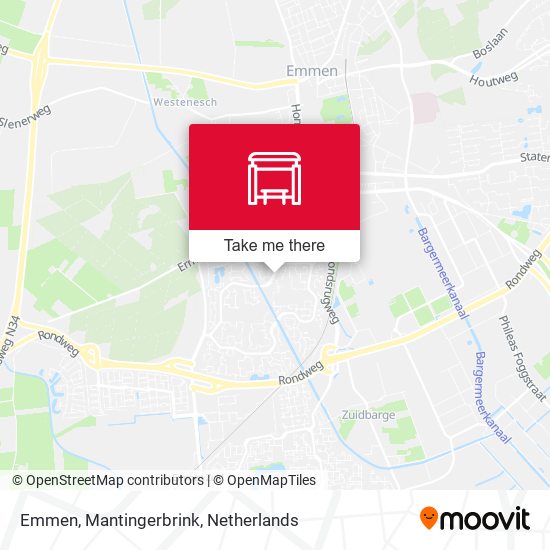 Emmen, Mantingerbrink map