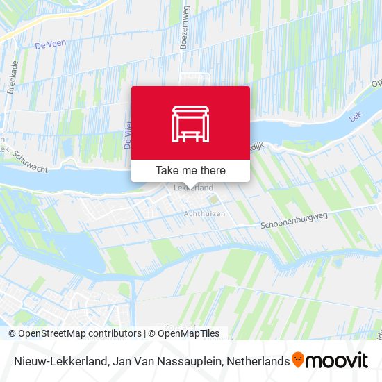 Nieuw-Lekkerland, Jan Van Nassauplein map