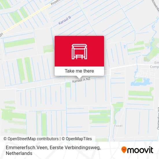 Emmererfsch.Veen, Eerste Verbindingsweg map