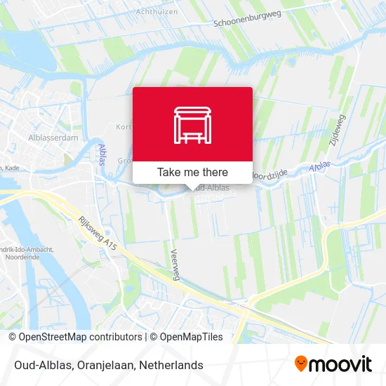 Oud-Alblas, Oranjelaan map