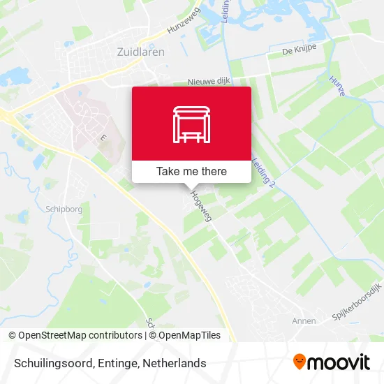 Schuilingsoord, Entinge map