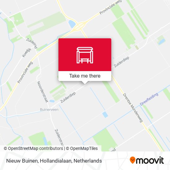Nieuw Buinen, Hollandialaan map