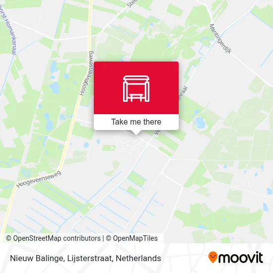 Nieuw Balinge, Lijsterstraat Karte
