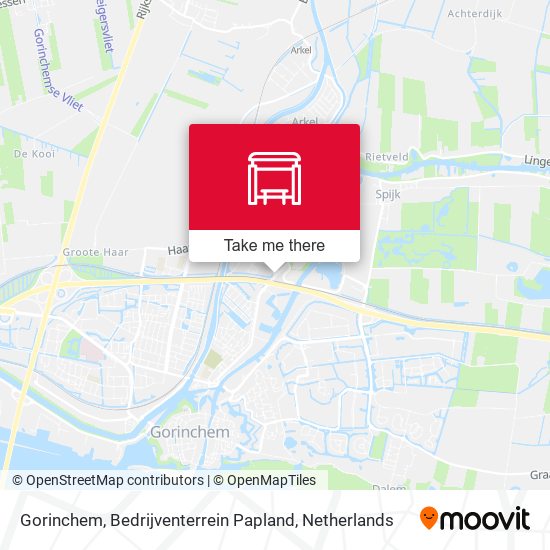 Gorinchem, Bedrijventerrein Papland map