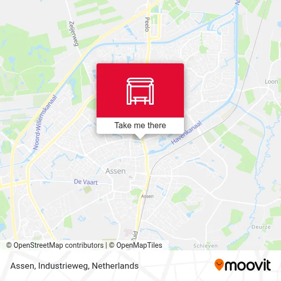 Assen, Industrieweg map