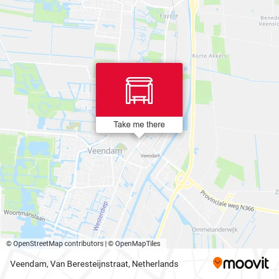 Veendam, Van Beresteijnstraat map