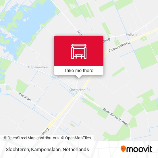 Slochteren, Kampenslaan map