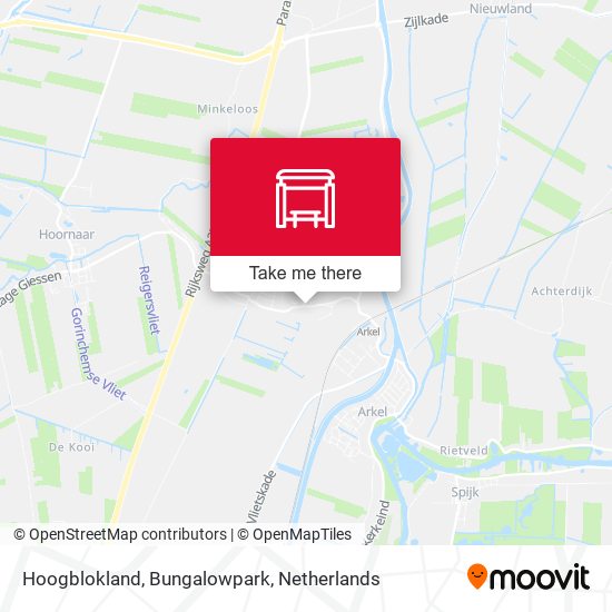 Hoogblokland, Bungalowpark map