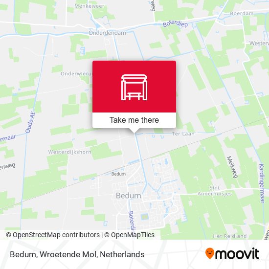 Bedum, Wroetende Mol map
