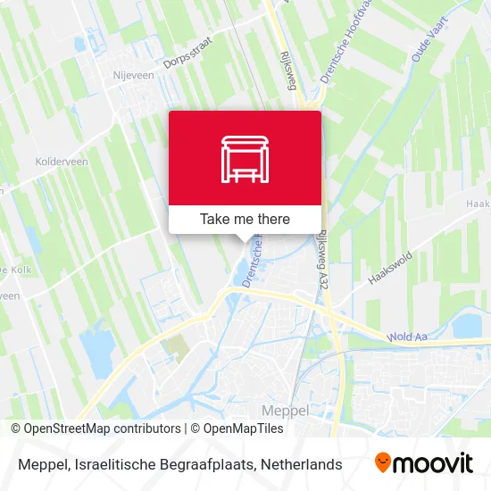 Meppel, Israelitische Begraafplaats map