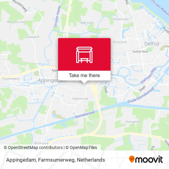 Appingedam, Farmsumerweg map