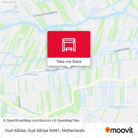 Oud-Alblas, Oud-Alblas N481 map