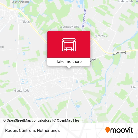 Roden, Centrum map