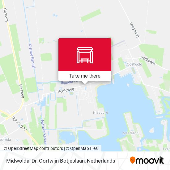 Midwolda, Dr. Oortwijn Botjeslaan map