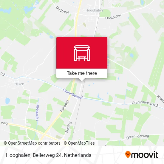 Hooghalen, Beilerweg 24 map