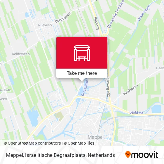 Meppel, Israelitische Begraafplaats Karte