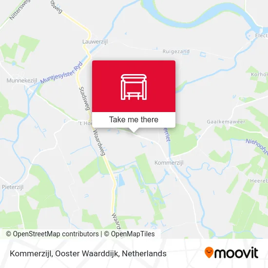 Kommerzijl, Ooster Waarddijk map