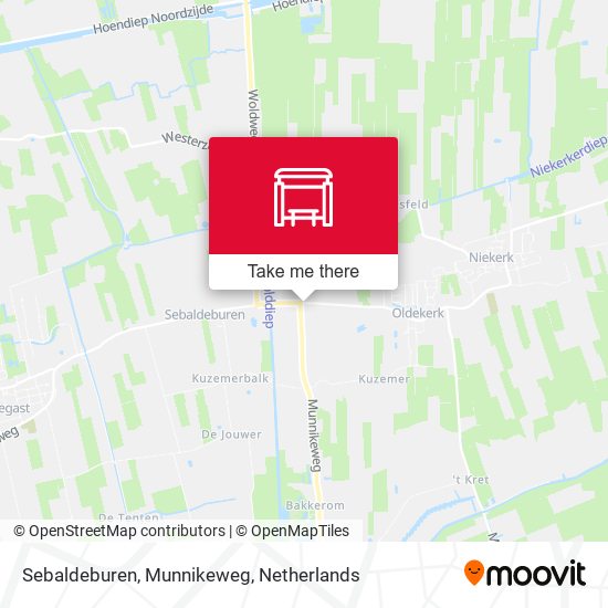 Sebaldeburen, Munnikeweg Karte