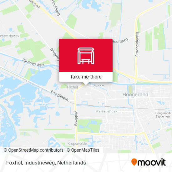 Foxhol, Industrieweg map