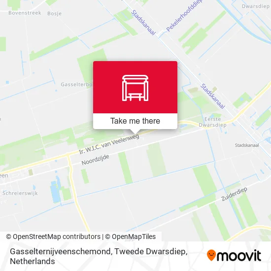 Gasselternijveenschemond, Tweede Dwarsdiep map