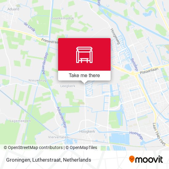 Groningen, Lutherstraat map