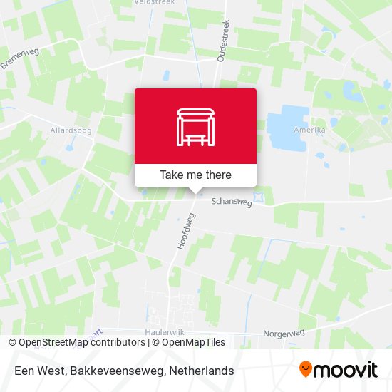 Een West, Bakkeveenseweg map