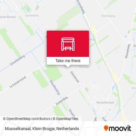 Musselkanaal, Klein Brugje map