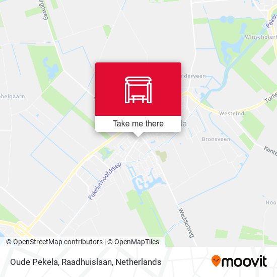 Oude Pekela, Raadhuislaan map