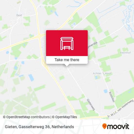 Gieten, Gasselterweg 36 map