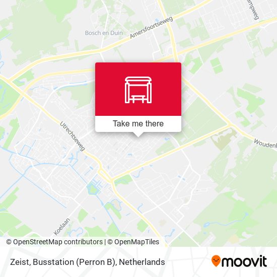 Zeist, Busstation (Perron B) map