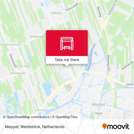 Meppel, Weideblick map
