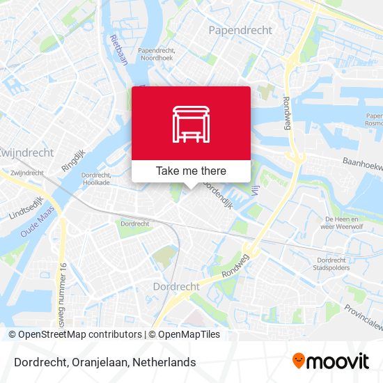 Dordrecht, Oranjelaan map