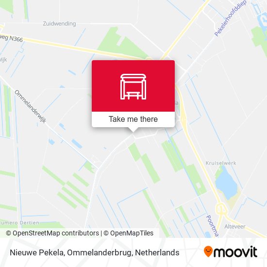 Nieuwe Pekela, Ommelanderbrug map