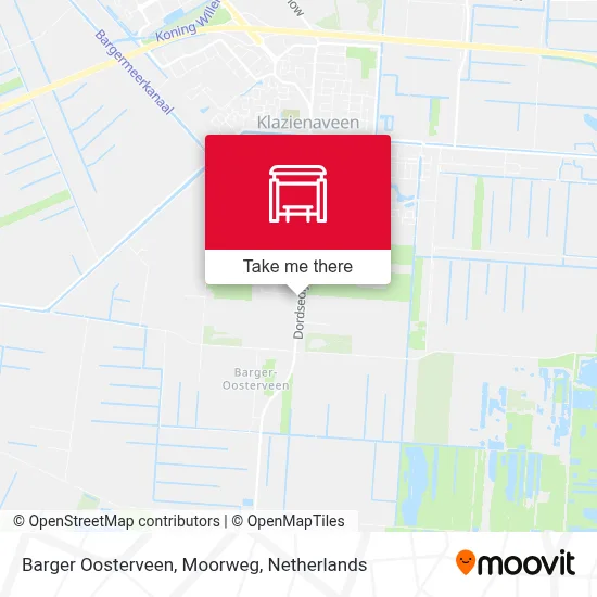 Barger Oosterveen, Moorweg map
