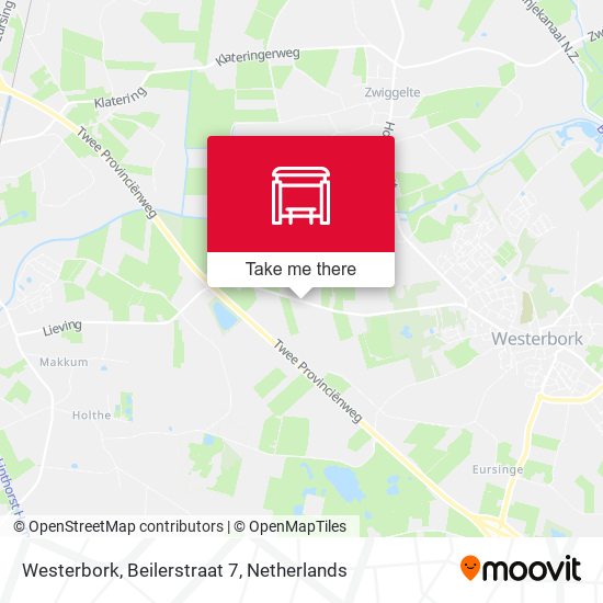 Westerbork, Beilerstraat 7 map