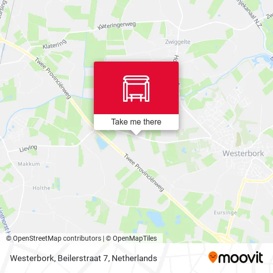 Westerbork, Beilerstraat 7 Karte