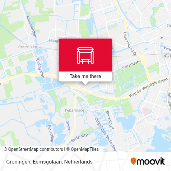Groningen, Eemsgolaan map