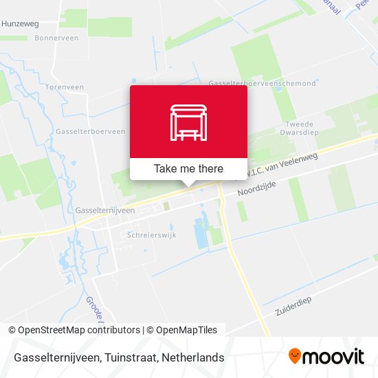 Gasselternijveen, Tuinstraat map