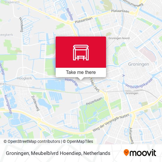 Groningen, Meubelblvrd Hoendiep map