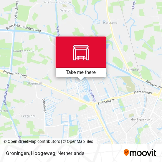 Groningen, Hoogeweg map