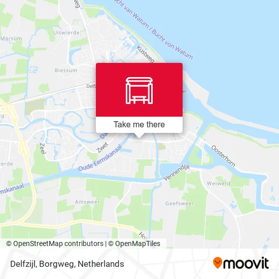 Delfzijl, Borgweg map