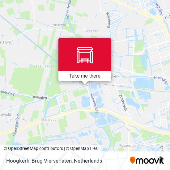 Hoogkerk, Brug Vierverlaten map