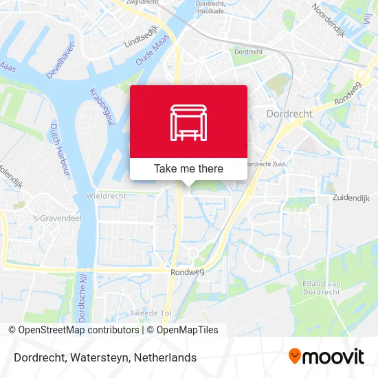 Dordrecht, Watersteyn map