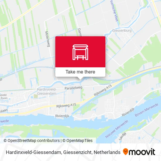Hardinxveld-Giessendam, Giessenzicht map