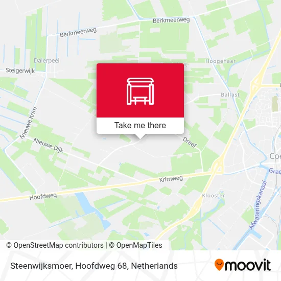 Steenwijksmoer, Hoofdweg 68 map
