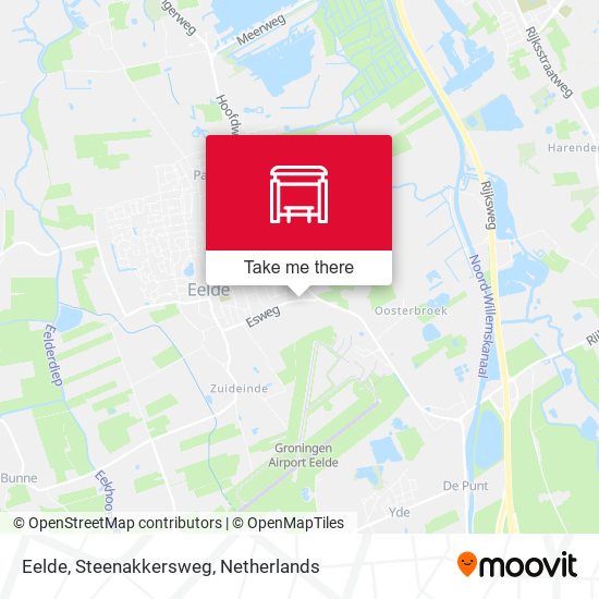 Eelde, Steenakkersweg map