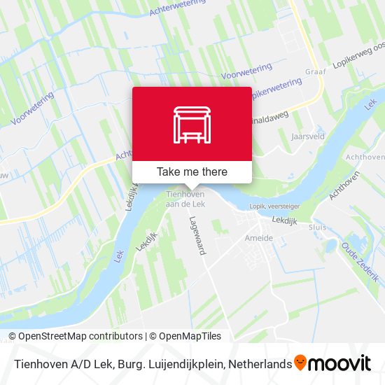 Tienhoven A / D Lek, Burg. Luijendijkplein map